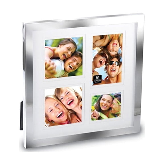 Silverplate 4-opening collage 3x3 3x4 2x2 frame by Cupercoy
