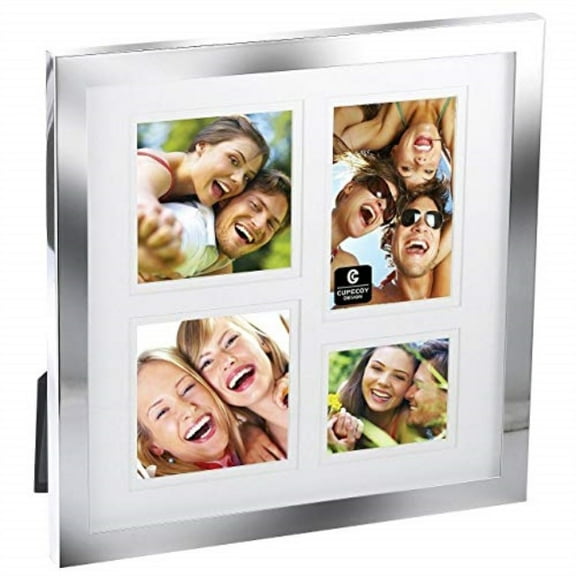 Silverplate 4-opening collage 3x3 3x4 2x2 frame by Cupercoy