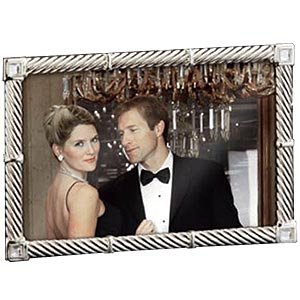 Silverplate RODEO ROPE frame by Prinz - 4x6