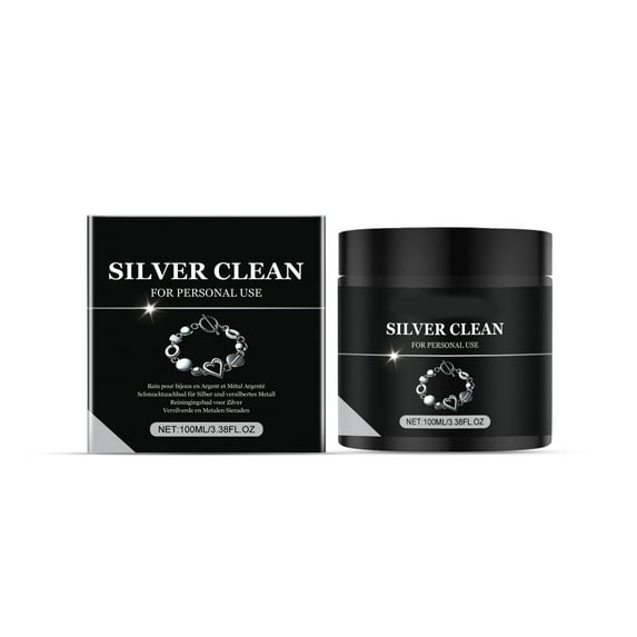 Silver Jewelry Restoration Solution Gentle Oxidation Remover Anti-Tarnish Formula Effective Cleaning Liquid For Precious Metals 100Ml #4F1MP