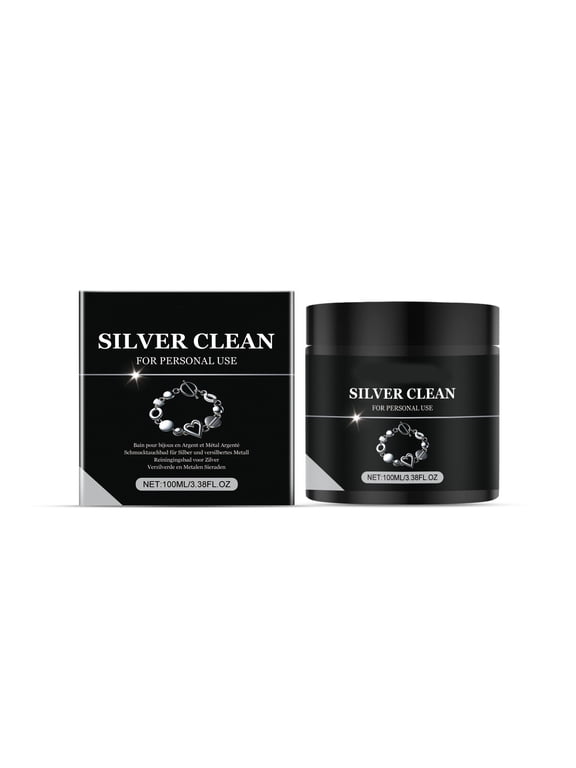 Silver Jewelry Restoration Solution Gentle Oxidation Remover Anti-Tarnish Formula Effective Cleaning Liquid For Precious Metals 100Ml #4F1MP
