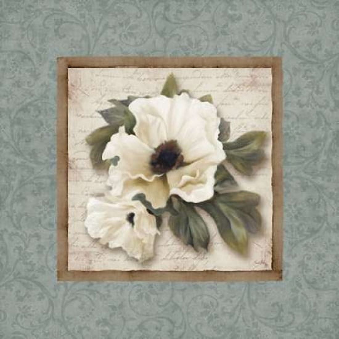 Silversage Flower I Canvas Art - Elizabeth Medley (24 x 24)