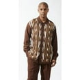 thumbnail image 1 of Silversilk Mens Matching 2 Piece Walking Suit Brown Knitted 83015, 1 of 1