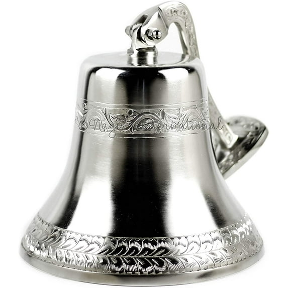 Silversmith Penciled Brushed Aluminum Bell (Aluminum - 06 Inches)