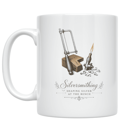 Silversmithing Shaping Silver at the Bench - Jewelry Maker - 11 oz Ceramic Coffee Mug
