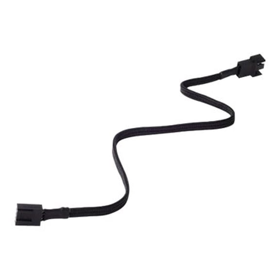 Silverstone All Black Sleeved PWM Fan Power Extension Cable (CPF03)