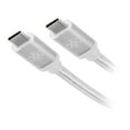 thumbnail image 1 of Silverstone CPU06S-1000 Silver USB 3.1 Gen 2 Type-C to Type-C with E-marker IC and support PD function cable,1 meter, Nylon Braided, 1 of 5