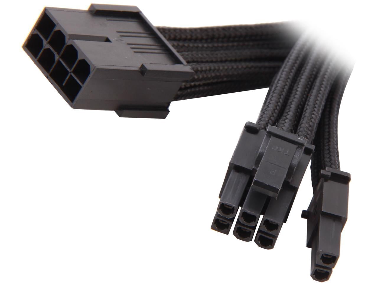 Silverstone PP07-PCIB Sleeved Extension Power Supply Cable, 1 x 8pin to ...