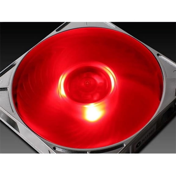 Silverstone Air Penetrator Air Channeling Case Fan With Red Led Light 12012025Mm/1500Rpm Ap121-Rl (Silver)