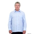 thumbnail image 1 of Silverts 507512107 Mens Adaptive Long Sleeve Back Snap Sport Shirt, Light Blue Stripe - 3XL, 1 of 1