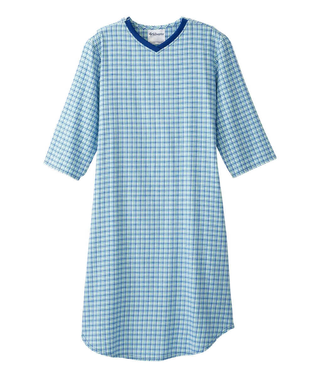 Flannel Open Back Nightgown