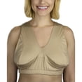 thumbnail image 1 of Silverts 189300203 Soft Comfy Wire-Free D to DD Cup Size Sleep & Lounge Bra, Cream - Medium, 1 of 3
