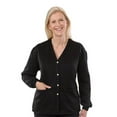 thumbnail image 1 of Silverts 232500903 Womens Open Back Adaptive Fleece Cardigan with Pockets, Black - Medium, 1 of 2