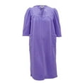 thumbnail image 1 of Silverts 264501303 Womens Cozy Open Back Adaptive Fleece Hospital Robe, Light Mauve - Medium, 1 of 2