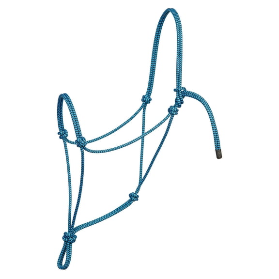 Silvertip Big Sky Rope Halter, Full Color: Blue/Black