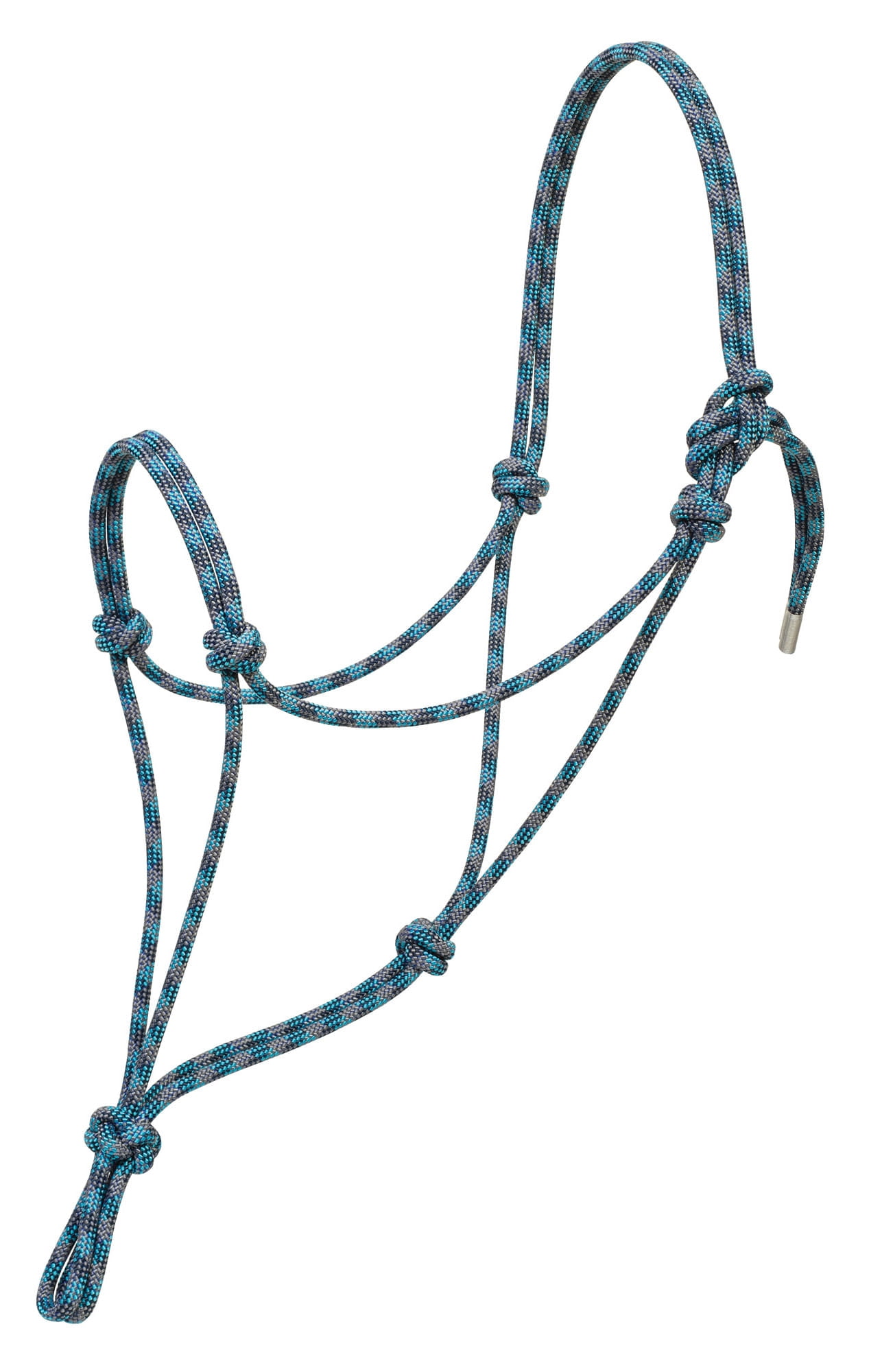Silvertip Rope Halter, Average Color: Gray/Royal/Navy/Turq - Walmart.com