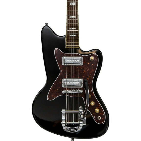 Silvertone 1478 Solidbody Electric Guitar Gloss Black