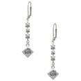 thumbnail image 1 of Silvertone 2-D ''Bad Hair Day'' with Girl Crystal Madison Leverback Earrings, 1 of 2