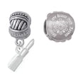 thumbnail image 1 of Silvertone 3-D Lipstick Snowflakes are Kisses from Heaven Charm Beads (Set of 2), 1 of 1