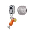 thumbnail image 1 of Silvertone 3-D Orange Tropical Drink 10K Run She Believed She Could Charm Beads (Set of 2), 1 of 1