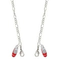 thumbnail image 1 of Silvertone 3-D Red Running Shoe Silvertone Face Mask Necklace, 1 of 2