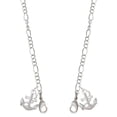 thumbnail image 1 of Silvertone AB Crystal Anchor Silvertone Face Mask Necklace, 1 of 2