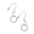 thumbnail image 1 of Silvertone Abuela Eternity Ring Heart French Earrings, 1 of 1