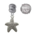 thumbnail image 1 of Silvertone Antiqued Starfish Come Let us Adore Him Charm Beads (Set of 2), 1 of 1