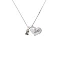 thumbnail image 1 of Silvertone Baby Panda Bear Sitting Coach Heart Necklace, 1 of 2