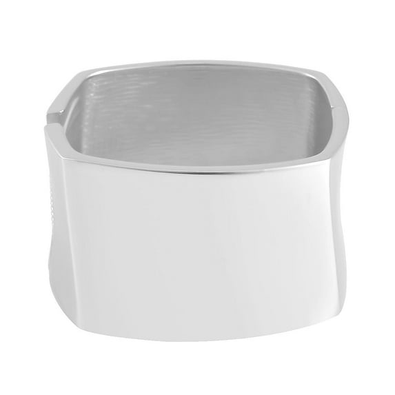Silvertone Bangle Cuff Bracelet for Women Jewelry Size 6.75" Birthday Christmas Gifts for Women