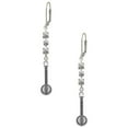 thumbnail image 1 of Silvertone Banjo Crystal Madison Leverback Earrings, 1 of 2
