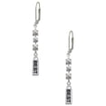 thumbnail image 1 of Silvertone Best Crystal Madison Leverback Earrings, 1 of 2