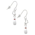 thumbnail image 1 of Silvertone Bowling Pin Heart French Earrings, 1 of 1