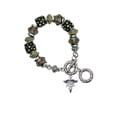 thumbnail image 1 of Silvertone Caduceus - PA Fall Crystal Bead Charm Bracelet, 1 of 1