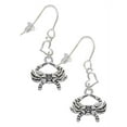 thumbnail image 1 of Silvertone Crab Heart French Earrings, 1 of 1