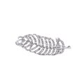thumbnail image 1 of Silvertone Crystal Feather Hairpin, 1 of 2