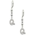 thumbnail image 1 of Silvertone Crystal Initial - Q - Crystal Madison Leverback Earrings, 1 of 2