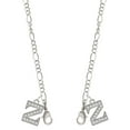 thumbnail image 1 of Silvertone Crystal Initial - Z - Silvertone Face Mask Necklace, 1 of 2