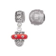 thumbnail image 1 of Silvertone Crystal Red Spinner 13.1 Half Marathon Run She Believed She Could Charm Beads (Set of 2), 1 of 1