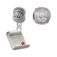 thumbnail image 1 of Silvertone Diploma Come Let us Adore Him Charm Beads (Set of 2), 1 of 1