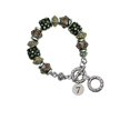 thumbnail image 1 of Silvertone Disc 1/2'' Number - 7 - Fall Crystal Bead Charm Bracelet, 1 of 1