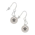 thumbnail image 1 of Silvertone Disc 1/2'' - Symbol - Asterisk - * - Heart French Earrings, 1 of 1