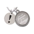 thumbnail image 1 of Silvertone Disc 1/2'' - Symbol - Exclamation Point - ! - You Will Forever Be My Always Engraved Necklace, 1 of 1