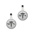 thumbnail image 1 of Silvertone Domed Black MN Black Crystal Post Earrings, 1 of 1