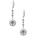 thumbnail image 1 of Silvertone Domed Black MSN Crystal Madison Leverback Earrings, 1 of 2