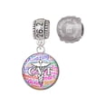 thumbnail image 1 of Silvertone Domed Multi Color CVT 26.2 Marathon Run She Believed She Could Charm Beads (Set of 2), 1 of 1