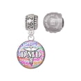 thumbnail image 1 of Silvertone Domed Multi Color DMD 26.2 Marathon Run She Believed She Could Charm Beads (Set of 2), 1 of 1
