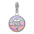 thumbnail image 1 of Silvertone Domed Multi Color RMA - Rope Charm Bead, 1 of 1