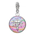 thumbnail image 1 of Silvertone Domed Multi Color RPT - Rope Charm Bead, 1 of 1