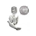 thumbnail image 1 of Silvertone Dove 13.1 Half Marathon Run She Believed She Could Charm Beads (Set of 2), 1 of 1